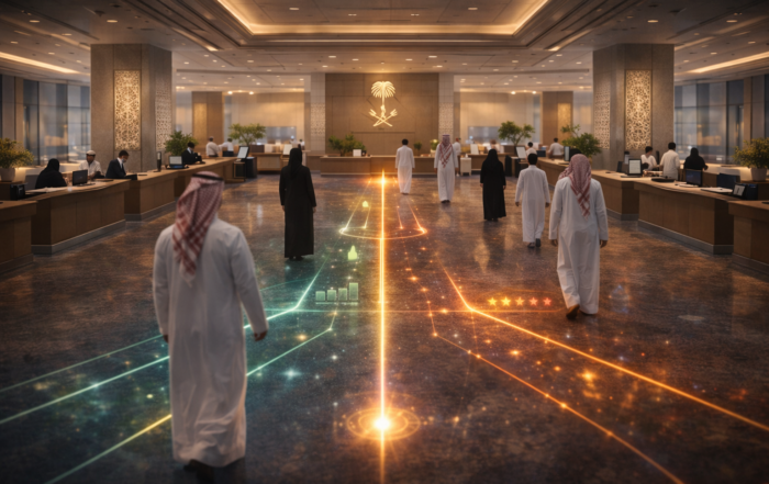 تقييم الخدمات الحكومية داخل جهة رسمية سعودية