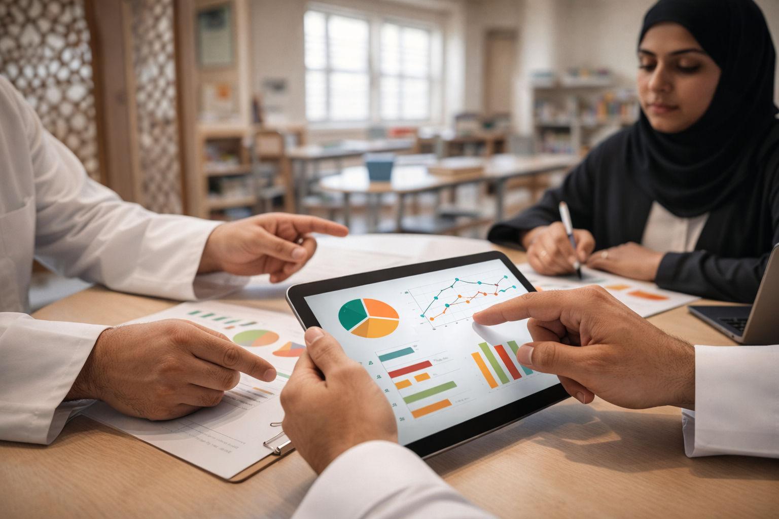 التقييم الذاتي للمدرسة في بيئة تعليمية سعودية