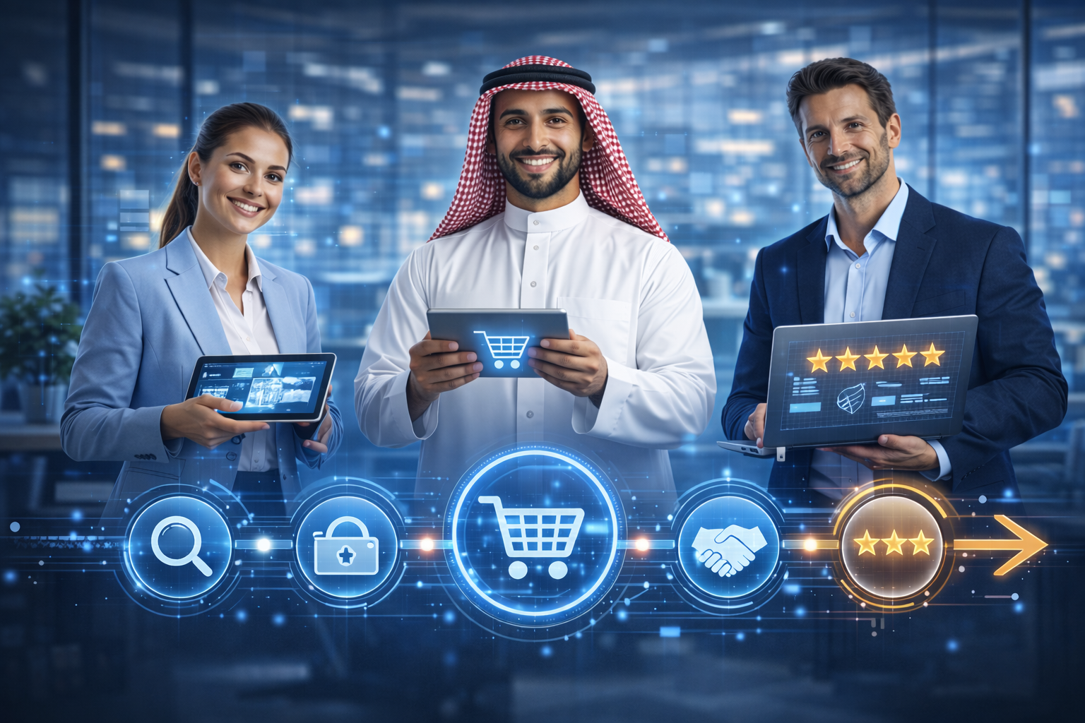 رحلة العميل من خلال تتبع نقاط التفاعل وبناء تجربة متكاملة تعزز رضا العميل في جميع مراحل التعامل
