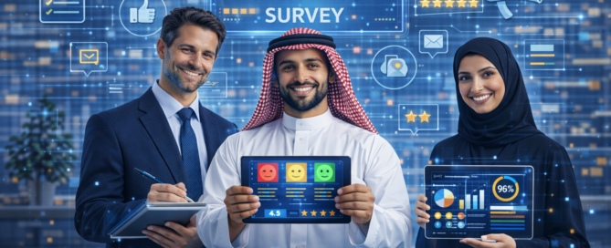 استبيان رضا العملاء من خلال جمع وتحليل آراء المستفيدين باستخدام أدوات رقمية لقياس تجربة العملاء وتحسين جودة الخدمات