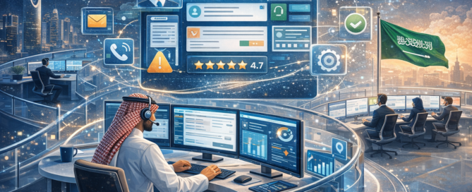 نظام خدمة العملاء من خلال منصة موحدة لإدارة التفاعلات وتحسين سرعة الاستجابة وجودة تجربة العملاء باستخدام حلول رقمية متكاملة