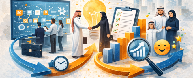 تحسين جودة الخدمات من خلال رفع كفاءة العمليات وتطوير الخدمات وقياس الأداء لتحقيق تجربة مستفيد أفضل بشكل مستدام