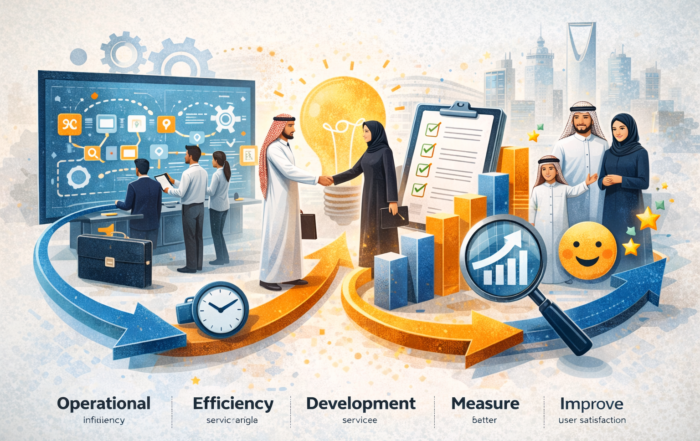 تحسين جودة الخدمات من خلال رفع كفاءة العمليات وتطوير الخدمات وقياس الأداء لتحقيق تجربة مستفيد أفضل بشكل مستدام