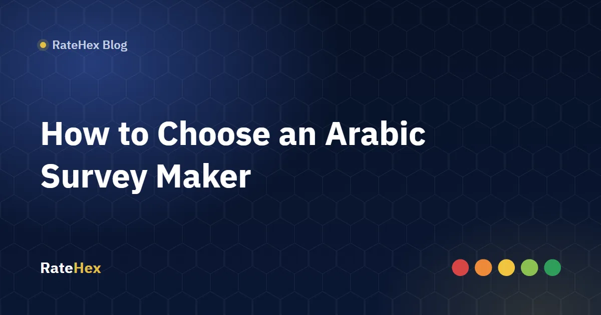 arabic-survey-maker A computer screen showing an Arabic-language survey designer with multiple-choice questions and a mobile preview