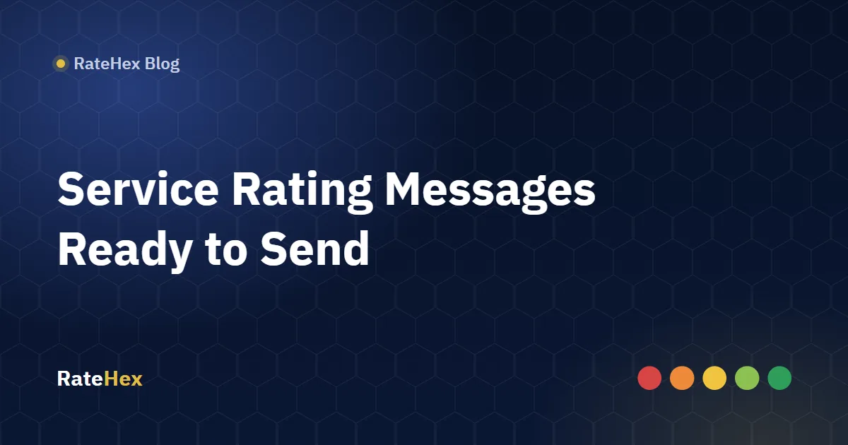 Mobile phone showing a text message that thanks the customer and asks them to rate the service via a short link